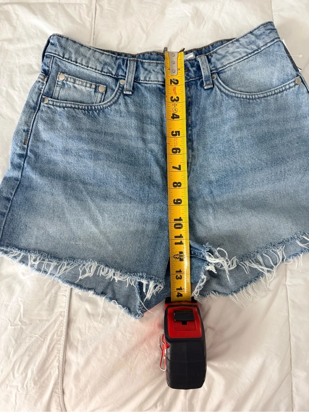 Women's Light Blue Denim Cutoff Shorts